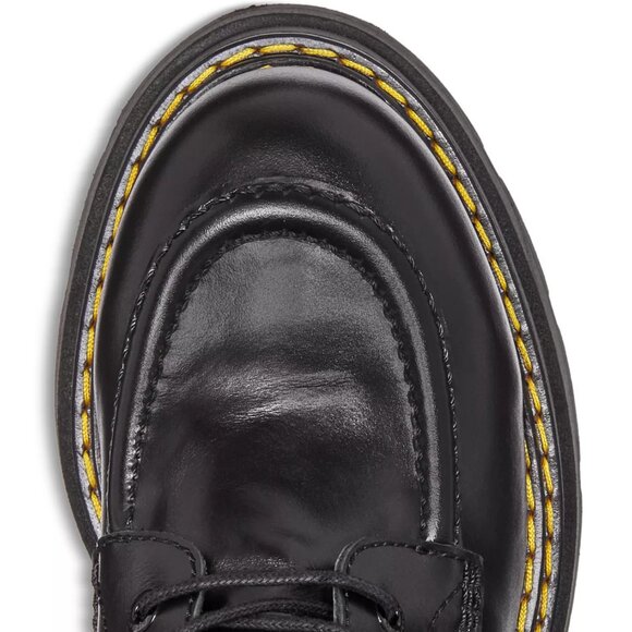 Alexander Wang Atlas Leather Lace-Up Platform Combat Rugged Boots in Black - Picture 10 of 16